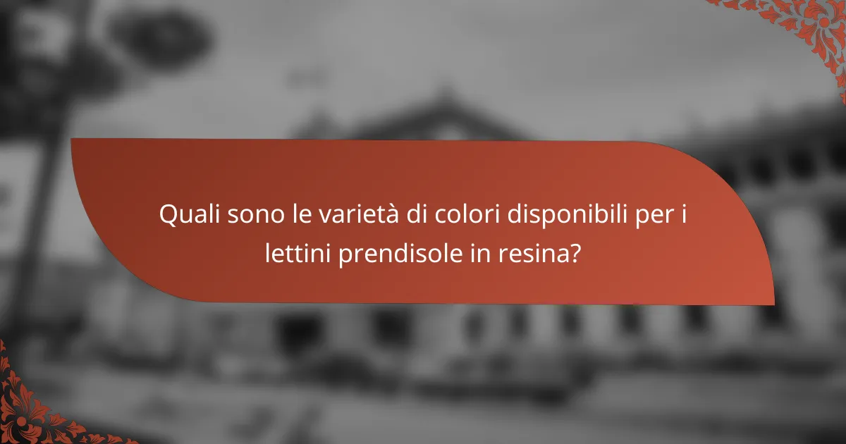 Quali sono le varietà di colori disponibili per i lettini prendisole in resina?